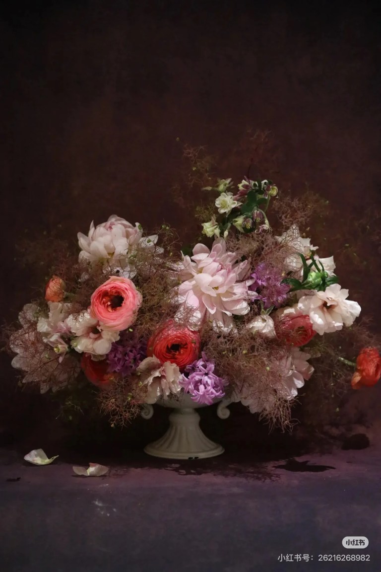 flower arrangement with ran
